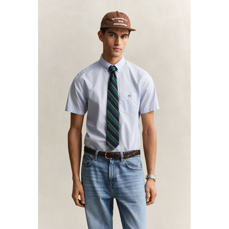 KOŠEĽA GANT REG CLASSIC POPLIN SS SHIRT LIGHT BLUE 67313121