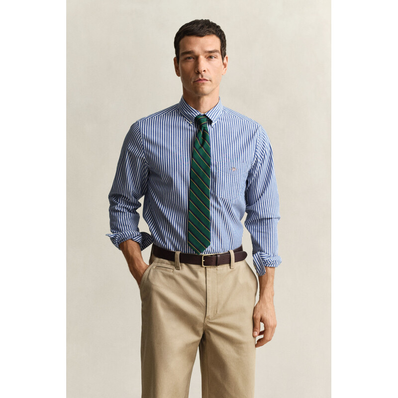 KOŠEĽA GANT REG CLASSIC POPLIN STRIPE SHIRT COLLEGE BLUE 67313123