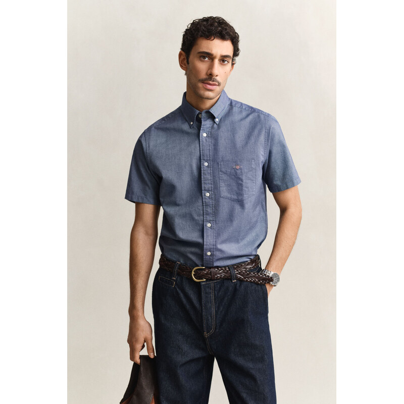 KOŠEĽA GANT REG CLASSIC OXFORD SS SHIRT PERSIAN BLUE 67313132