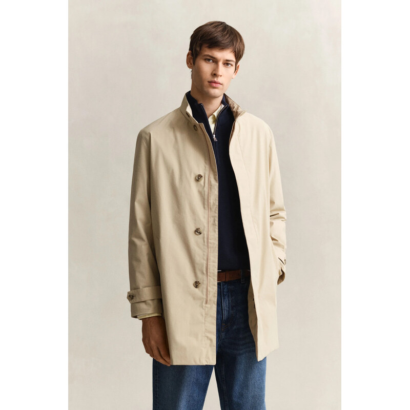 KABÁT GANT LIGHTWEIGHT COMMUTER COAT OAT BEIGE 68369557