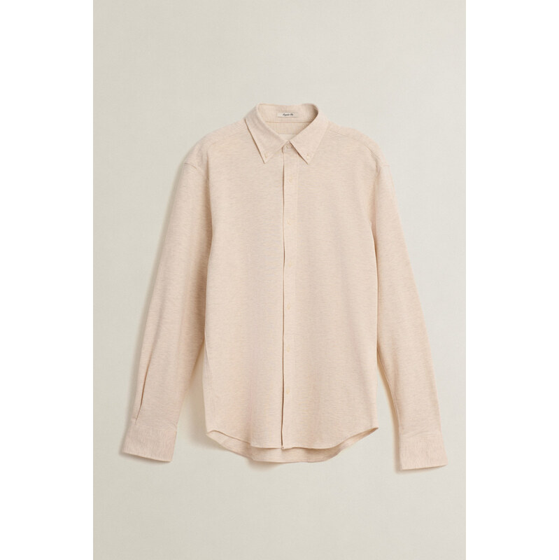 KOŠEĽA GANT REG JERSEY PIQUE STRETCH SHIRT SEED MELANGE 68546481