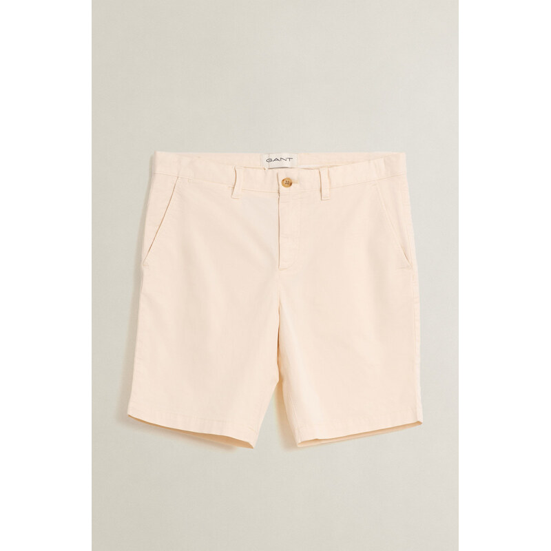 ŠORTKY GANT REG SUNFADED CHINO SHORTS CREAM 67611817