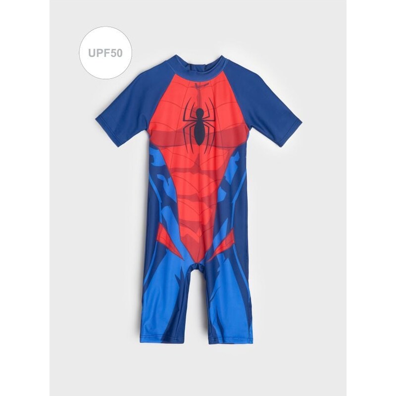 Sinsay - Jednodielne plavky UV 50 Spider-Man - tmavomodrá 68548049