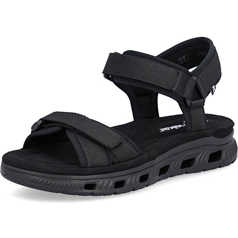 E-shop Dámske sandále RIEKER 64052-00 čierna S6