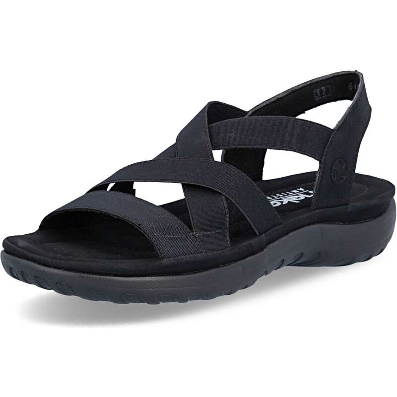 E-shop Dámske sandále RIEKER 64857-00 čierna S6