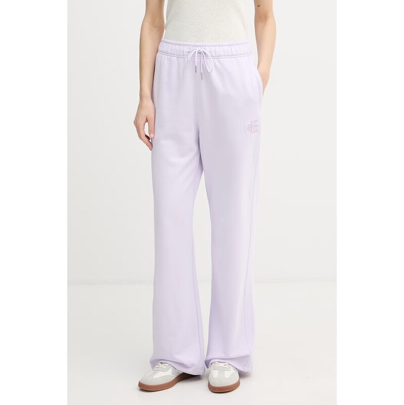 Calvin Klein Jeans teplákové nohavice dámske bavlnené 68552963