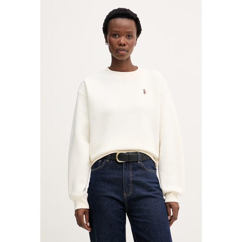 U.S. Polo Assn. mikina dámska s bavlnou DHM CREW NECK SWEAT 68558290