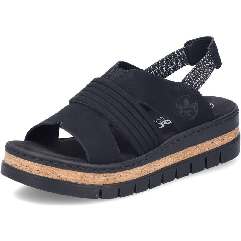 E-shop Dámske sandále RIEKER V4959-00 čierna S6