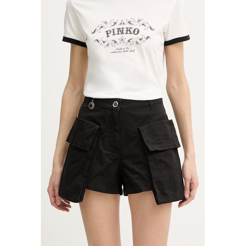 Pinko šortky cargo dámske bavlnené 68558256