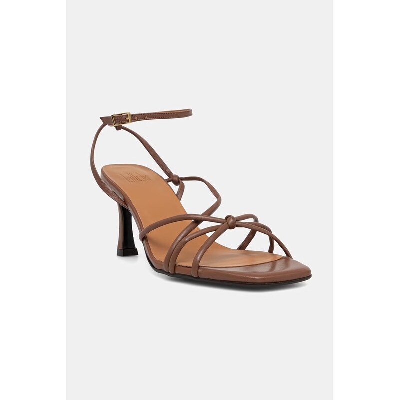 Billi Bi sandále na vysokom podpätku kožené 68552675