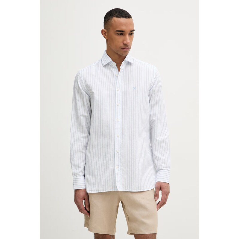 Hackett London košeľa pánska s prímesou ľanu 68552960