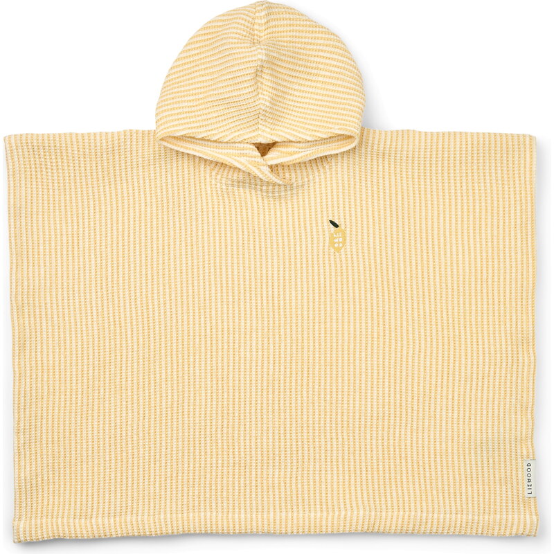 E-shop LIEWOOD Bavlnené detské pončo Paco Stripe Yellow veľkosť na 1/2