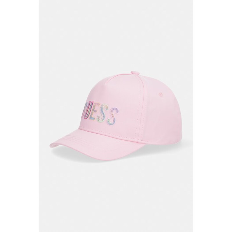 Guess detská bavlnená čiapka so šiltom 68554162