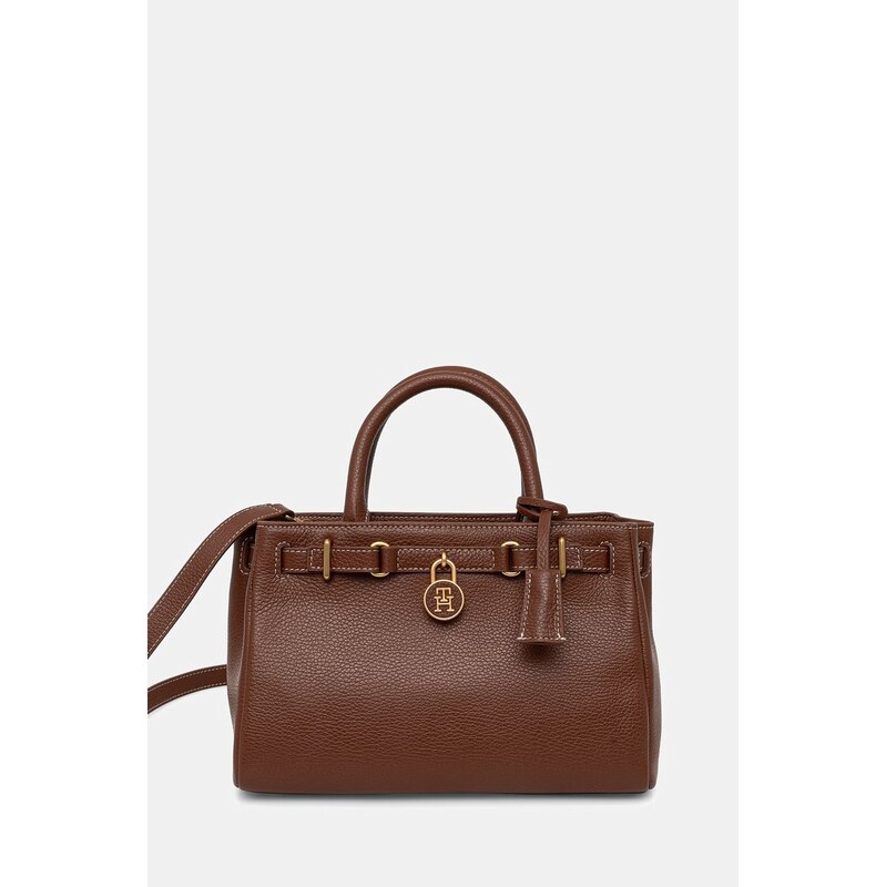 Tommy Hilfiger kabelka typu tote dámska kožená 64888785