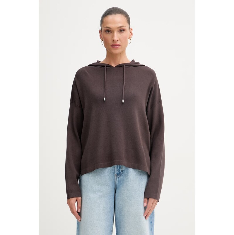 United Colors of Benetton mikina s kapucňou dámska s viskózou 68554668