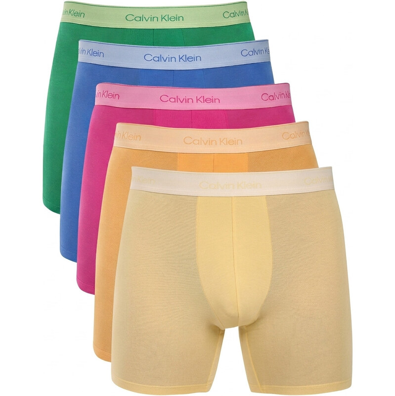 5PACK pánske boxerky Calvin Klein viacfarebné (NB4551-4WI) 68554461