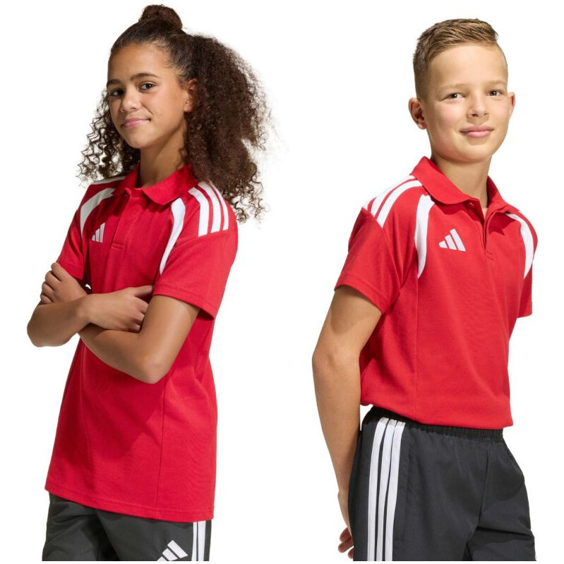 ADIDAS Detská polokošeľa Tiro 26 League Polo Red KF3408 68556222