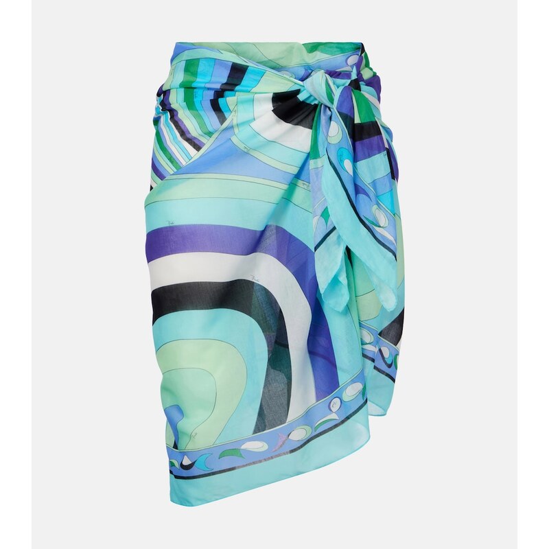 Pucci Pesci printed cotton beach cover-up 68558713