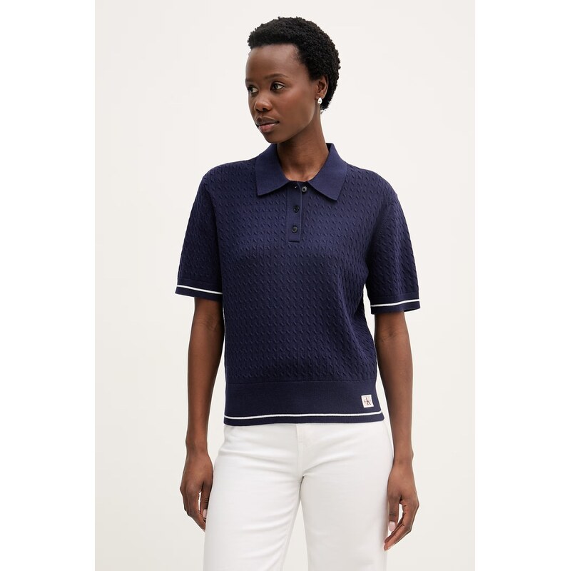 E-shop Calvin Klein Jeans úpletové polo tričko dámske