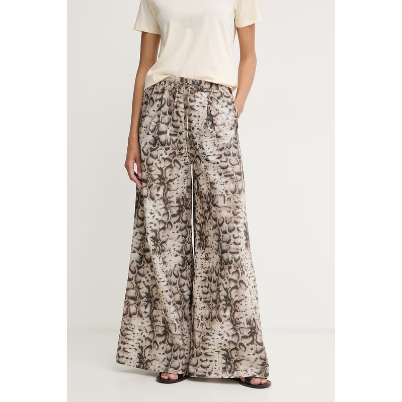 E-shop Pinko nohavice wide leg dámske bavlnené