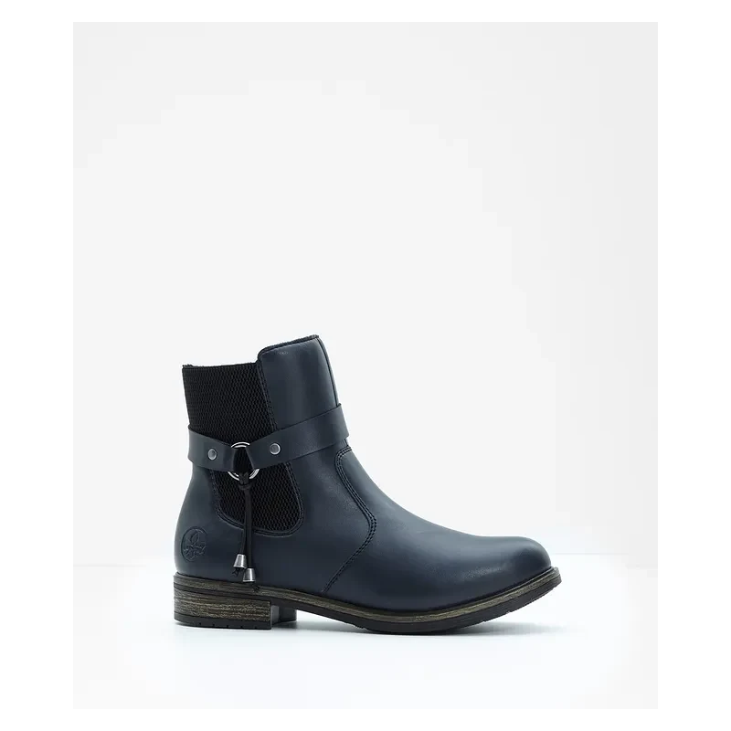 bonprix Chelsea čižmy Rieker, farba modrá 65806864