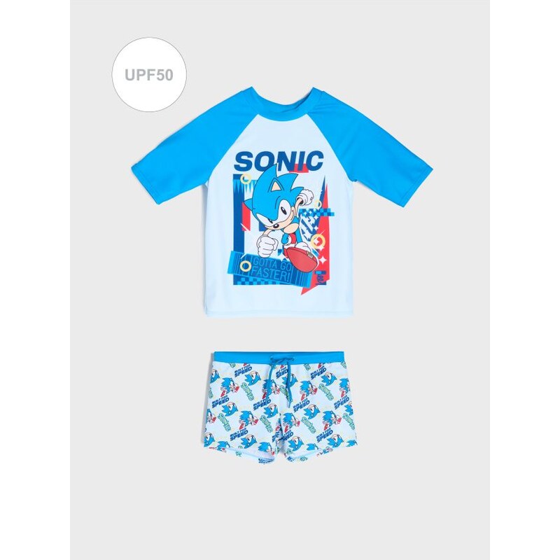 Sinsay - Plážová súprava UPF50 – Tričko a plavkové šortky Sonic the 68559690