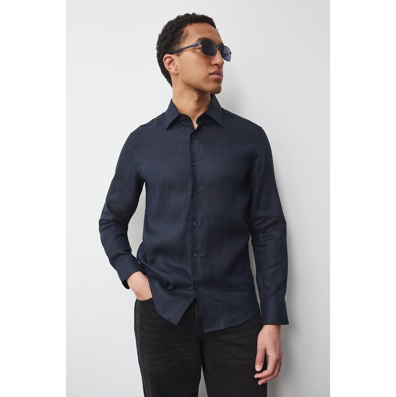 Medicine košeľa pánska ľanová 68561009