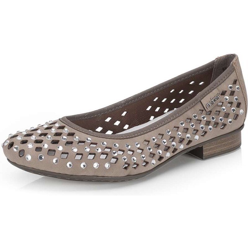 E-shop Dámske baleríny RIEKER 51985-64 béžová S6