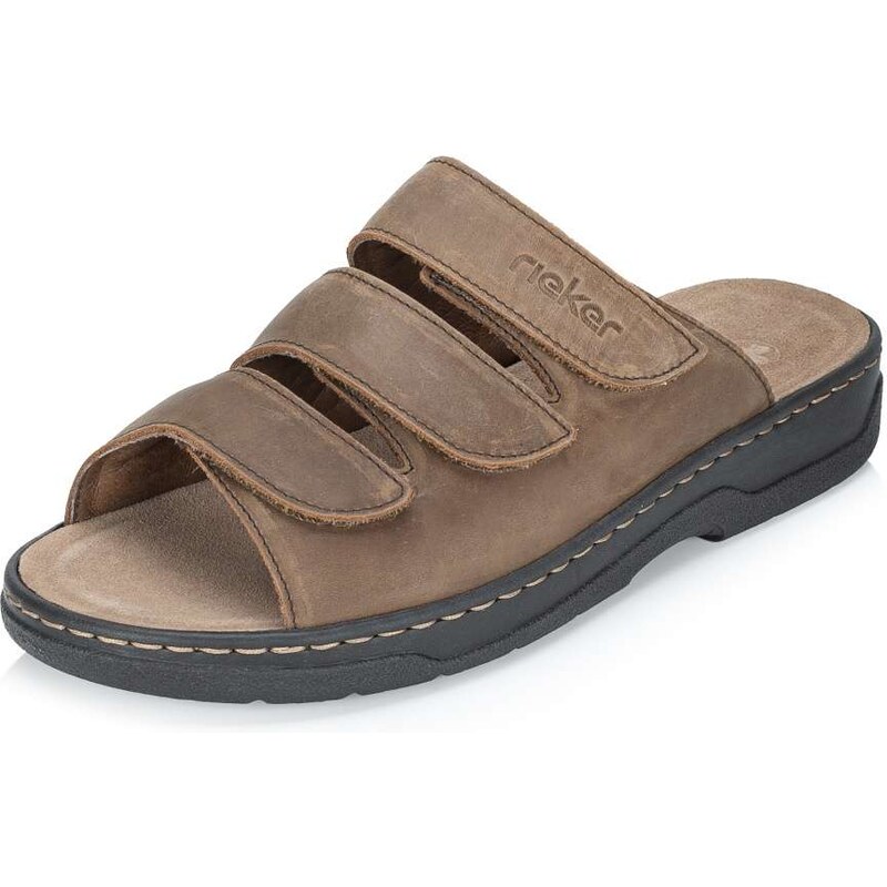 Pánske šľapky RIEKER 20369-25 hnedá S6 68563159