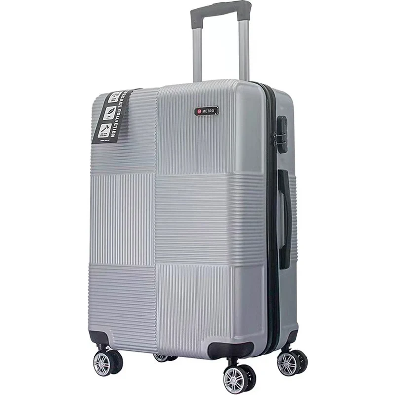cestovný kufr METRO LLTC3/3-M ABS - strieborná 62192557