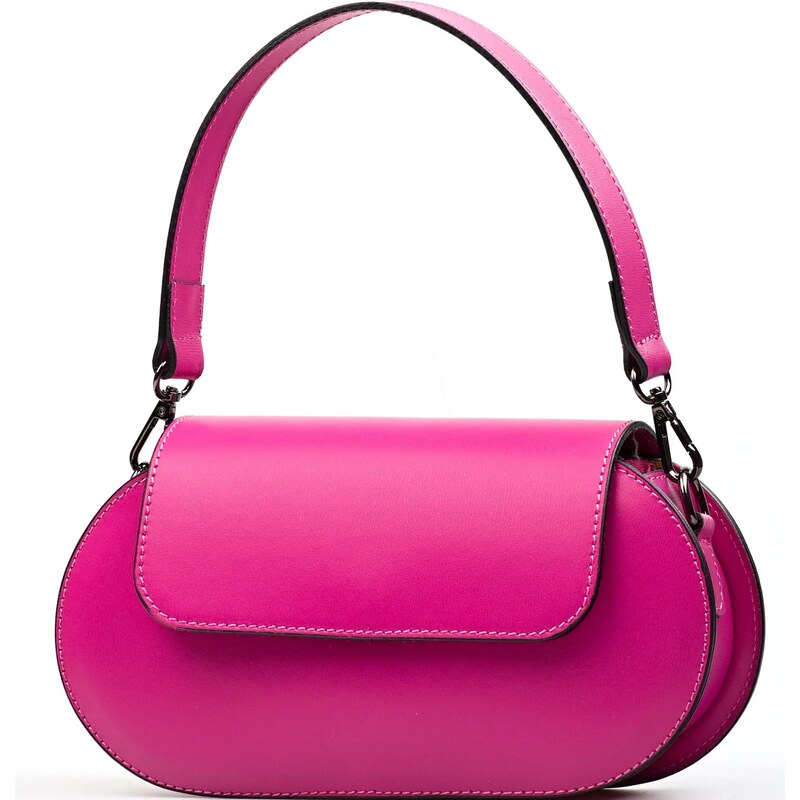 Blaire Kožená crossbody kabelka Ophelia fuchsiová 68531846
