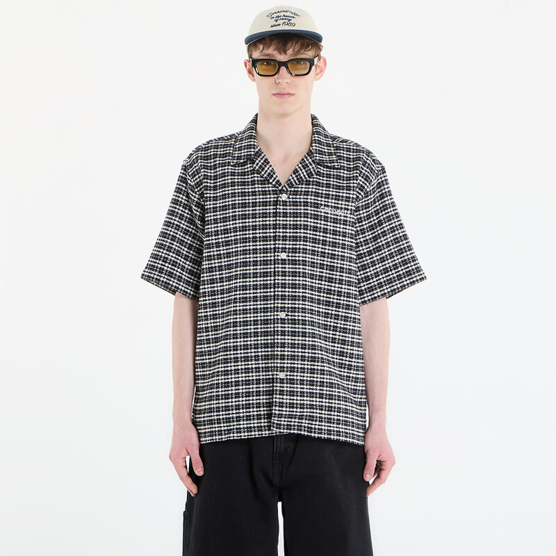Košeľa Carhartt WIP S/S Kander Shirt UNISEX Kander Check/ Black XL 68561670