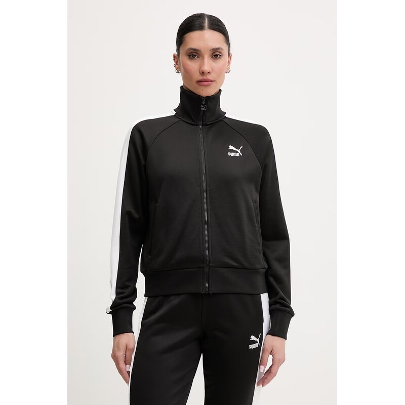 Puma mikina na zips dámska s bavlnou Iconic T7 Track Jacket 68263521
