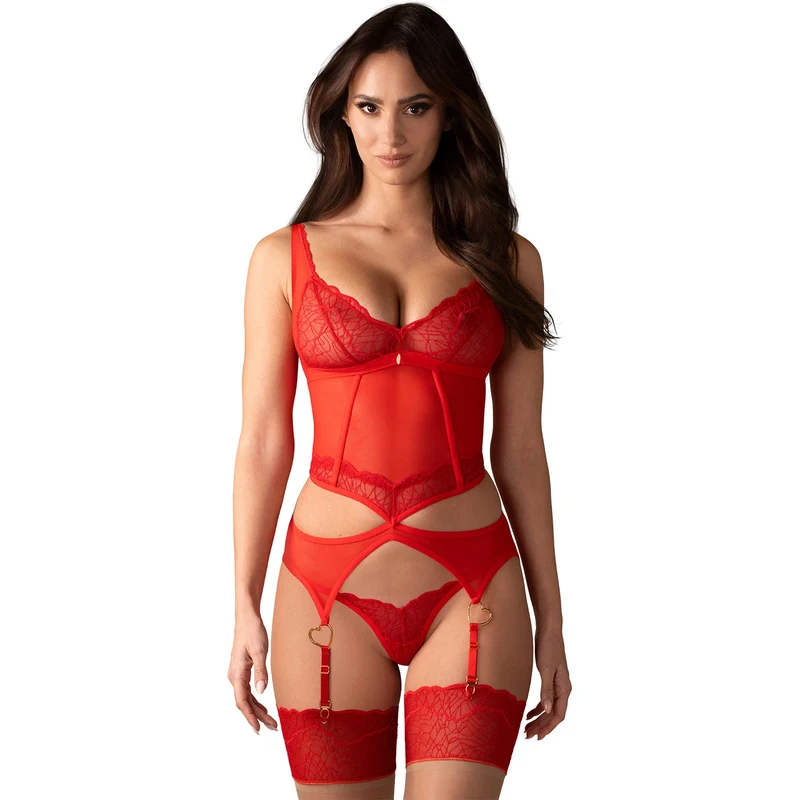 Korzet Obsessive Cupide Desir - korzet + tangá 68568924
