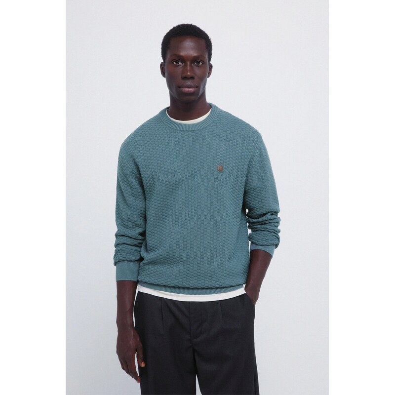 SPRINGFIELD Pánsky štruktúrovaný sveter 68571298