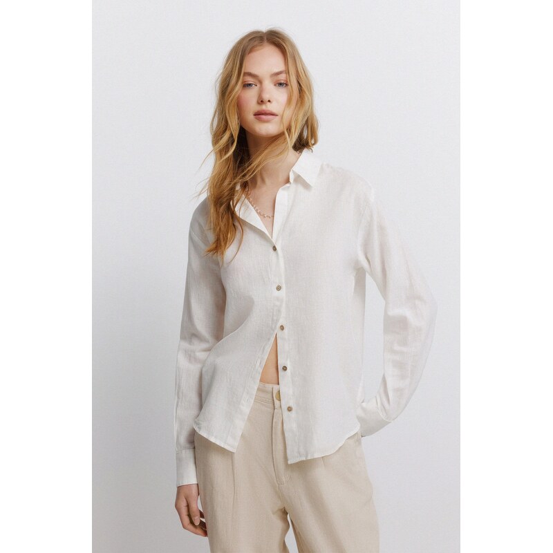 SPRINGFIELD Dámska ľanová košeľa 68571299