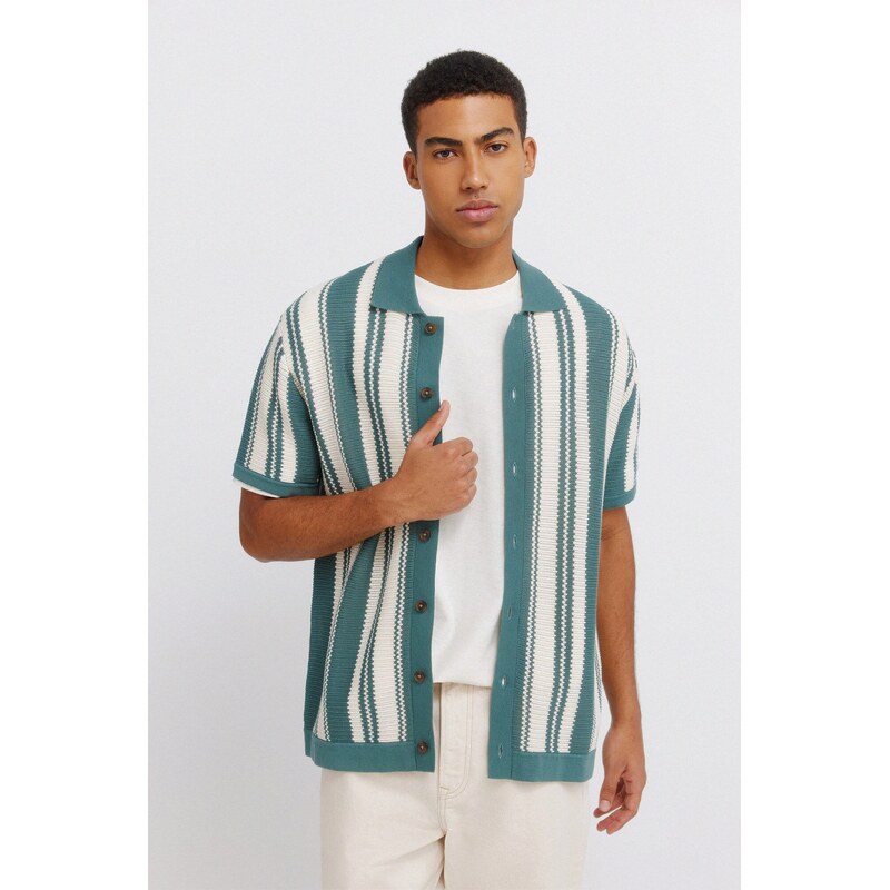 SPRINGFIELD Pánsky pruhovaný kardigan 68571319