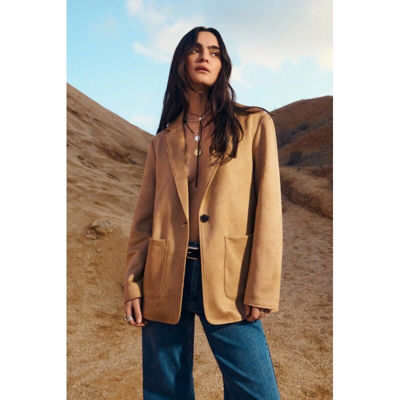 SPRINGFIELD Dámske sako z nepravého semišu 68571330