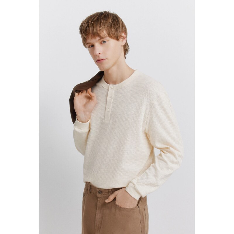 SPRINGFIELD Pánske tričko s dlhým rukávom 68571324