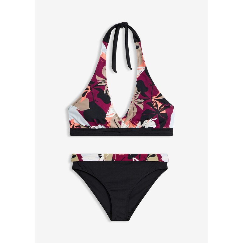 bonprix Bikiny neckholder (2-dielne), farba červená 68571603