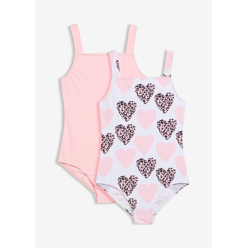 bonprix Jednodielne plavky (2 ks), farba biela 68571643