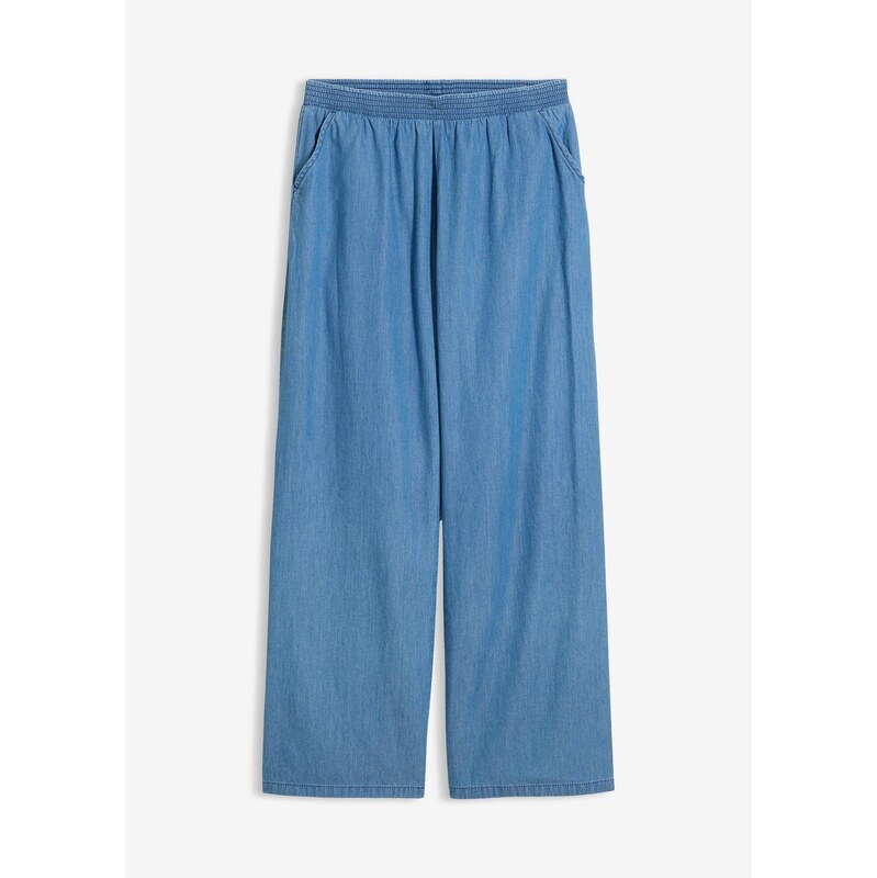 bonprix Džínsy wide-leg z čistej bio bavlny, farba modrá 68571667