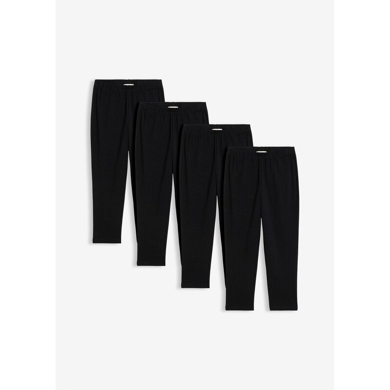 bonprix Capri legíny z elastického bio bavlneného mixu (4 ks v balení) 68571671