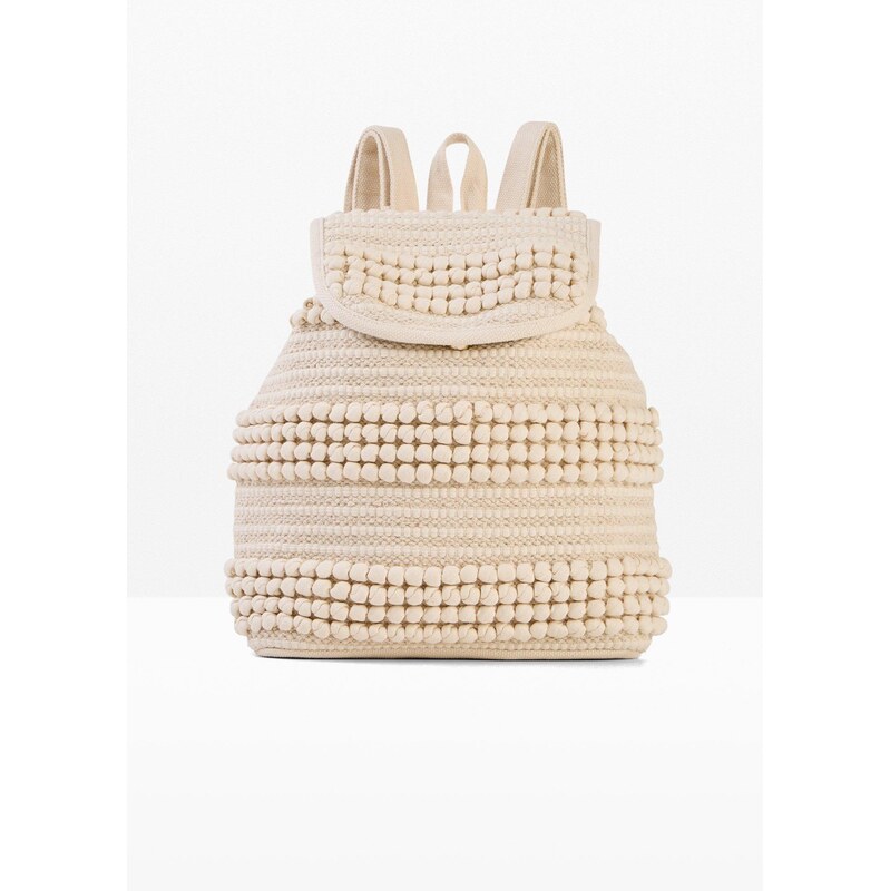 bonprix Ruksak Makramee, farba béžová 68571700
