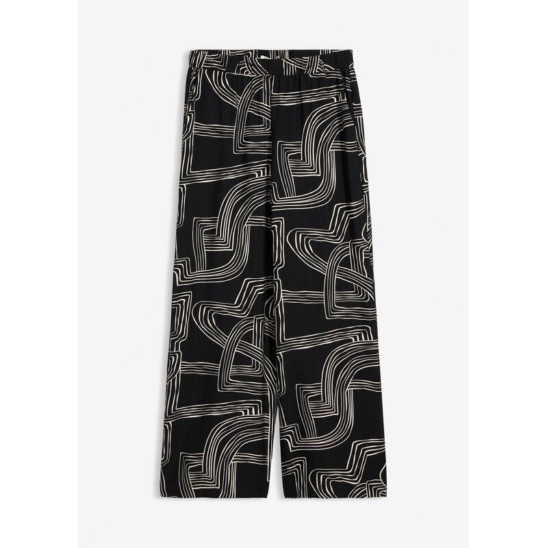 bonprix Nohavice Marlene z viskózového mixu, farba biela 68572161