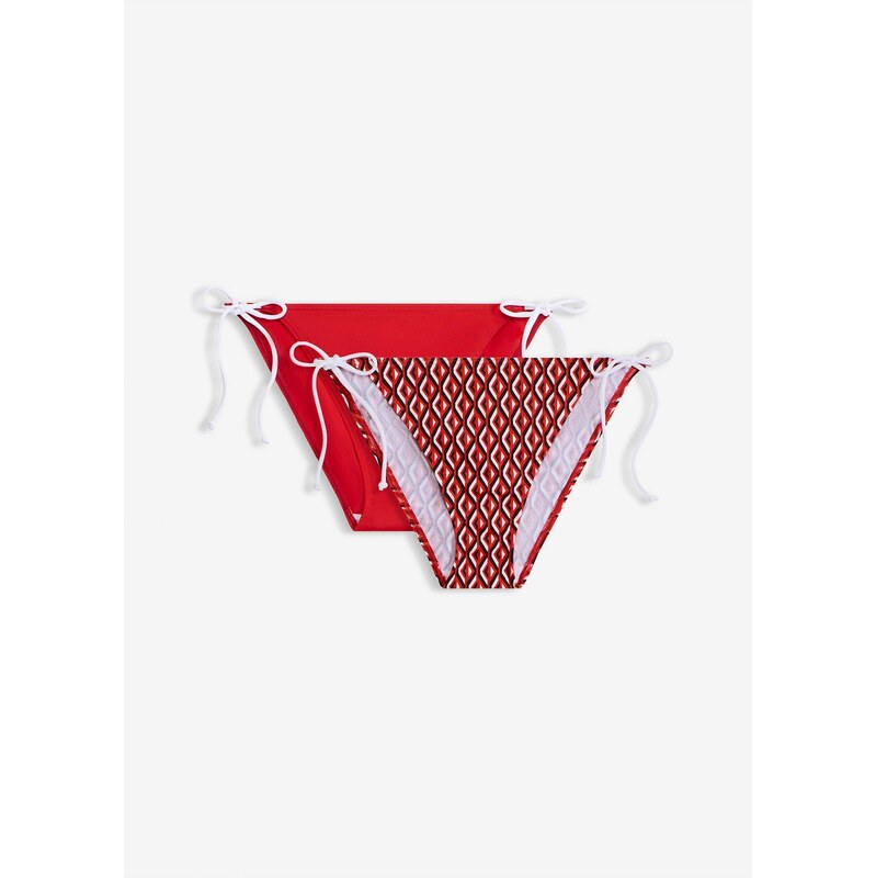 bonprix Bikinové nohavičky (2 ks), farba červená 68572231