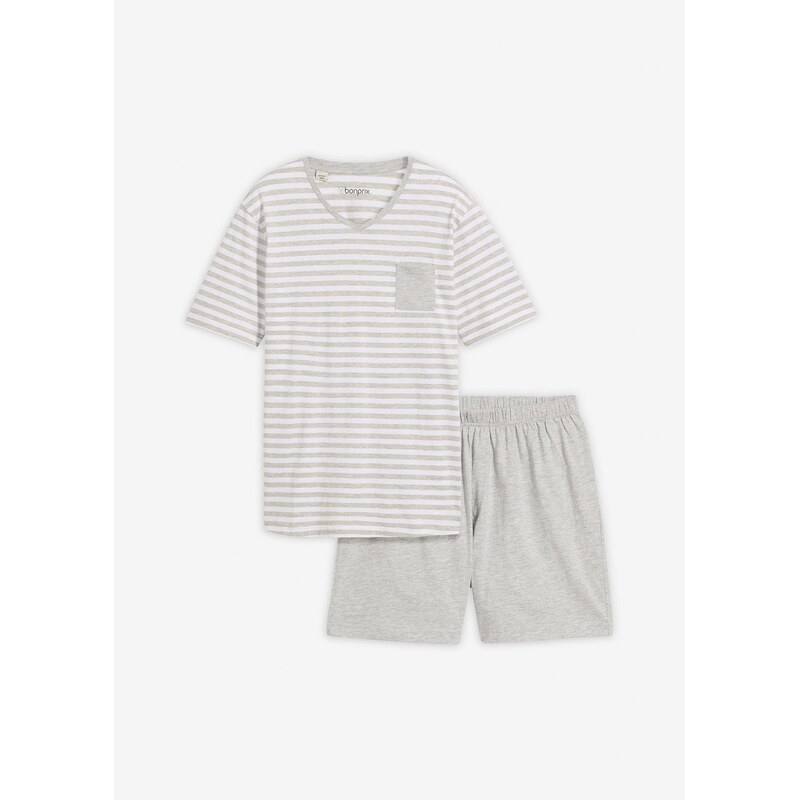 bonprix Krátke pyžamo, farba šedá 68572346