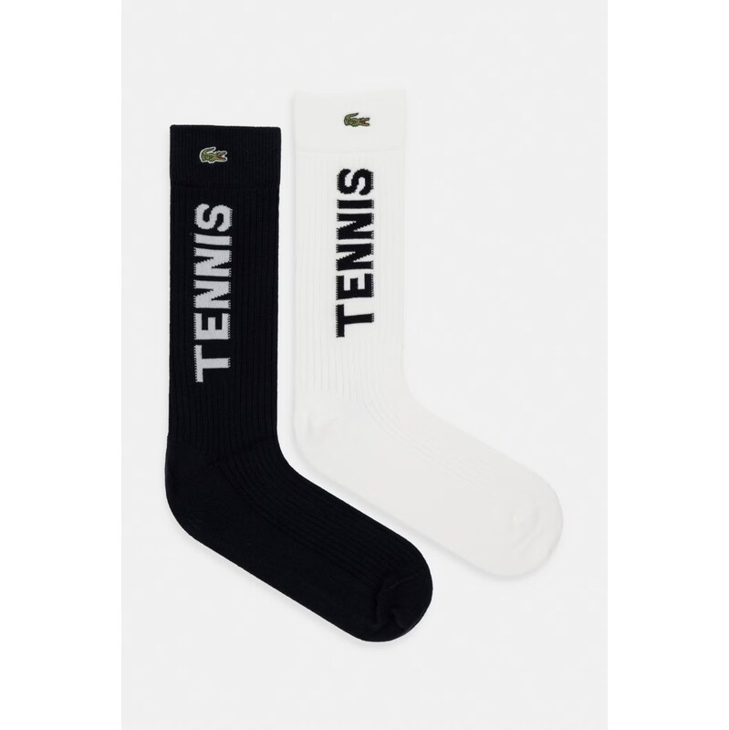 Lacoste ponožky bavlnené 2-pak 68574060