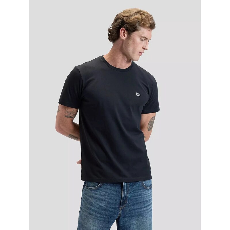 Pánske triko LEE SS PATCH LOGO TEE WASHED BLACK 112376604 68574804