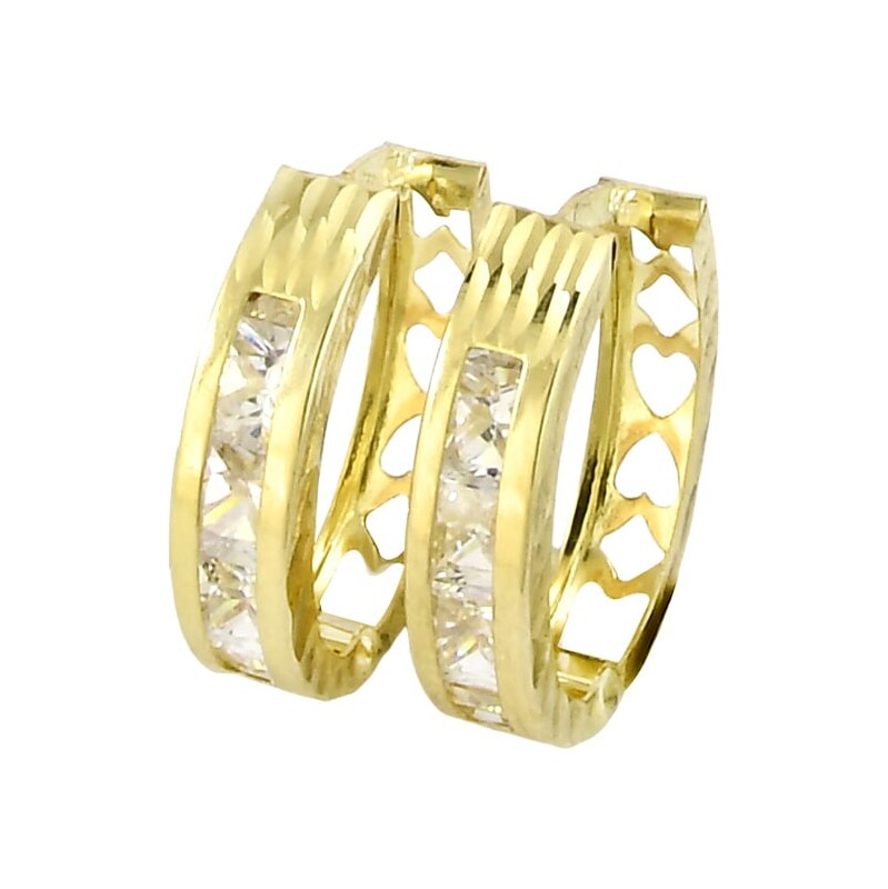 Zlaté náušnice Glare 1084 68574894